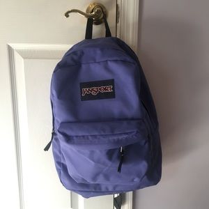 Dark purple jansport backpack